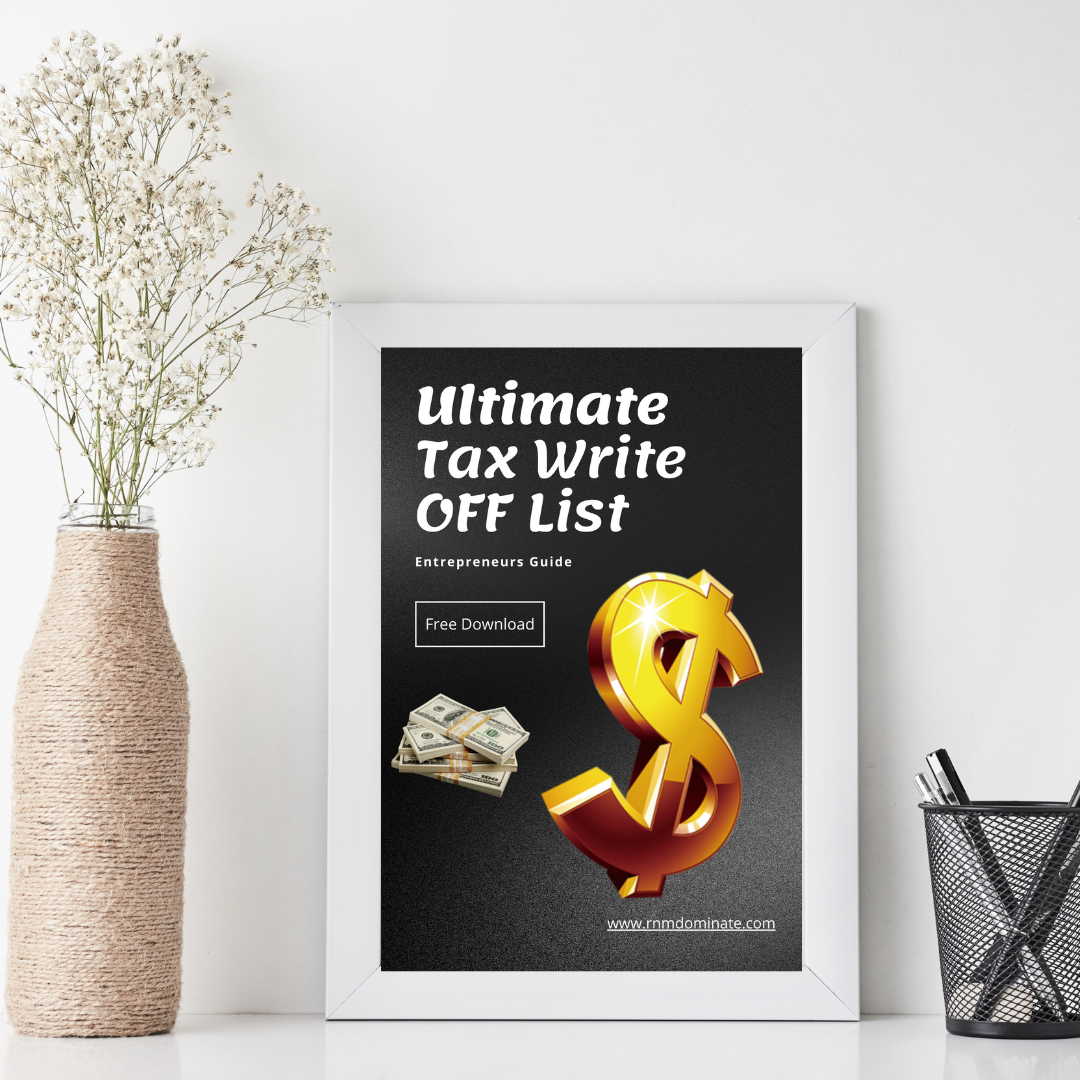 Ultimate Tax Write Off List | Over 100 items to WRITE OFF!